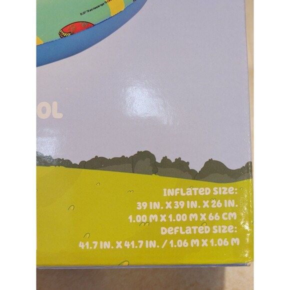 Ludo Bluey Inflatable Shaded Baby Pool 7 Gal Water Capacity Ages 2+ Years - Picture 4 of 5